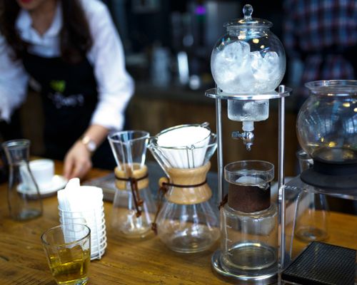 Craft cocktail being prepared at the bar
