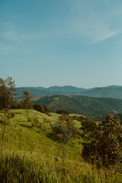 Бесплатное стоковое фото с вертикальный выстрел, горы, за городом