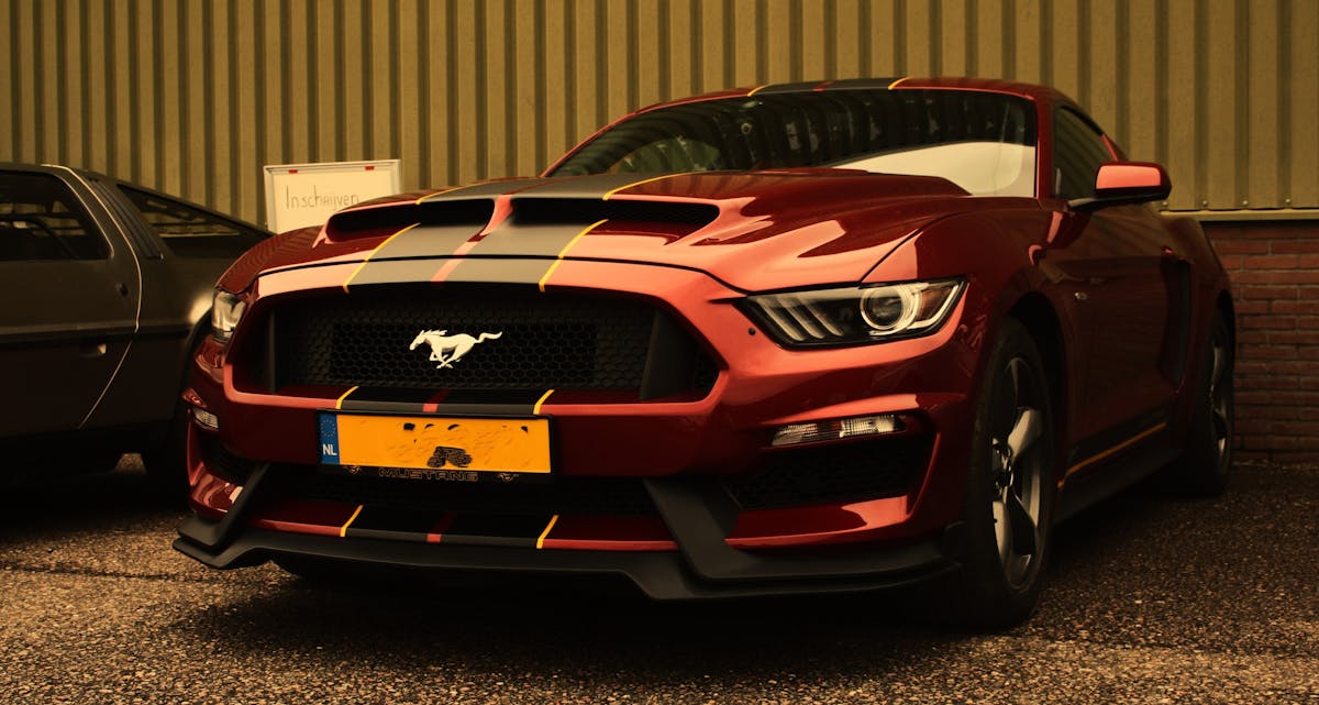 Red Ford Mustang · Free Stock Photo