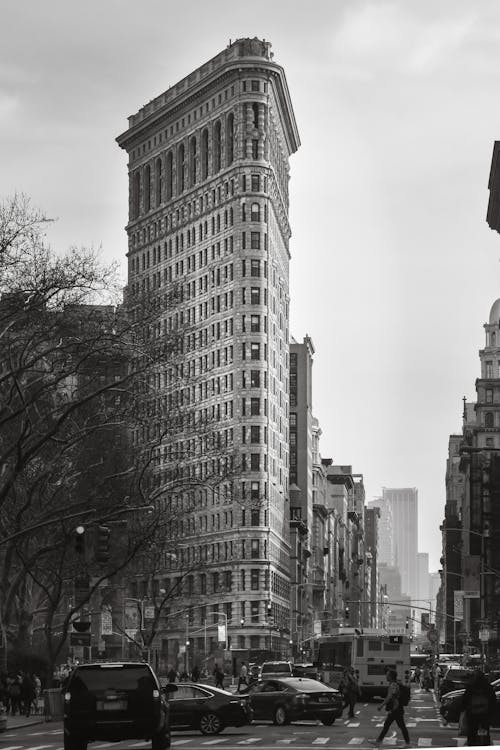 Základová fotografie zdarma na téma černobílý, cestování, Flatiron Building