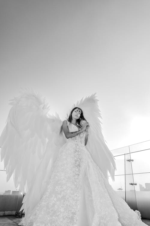 Ingyenes stockfotó álló kép, angyal, angyal szárnyak témában