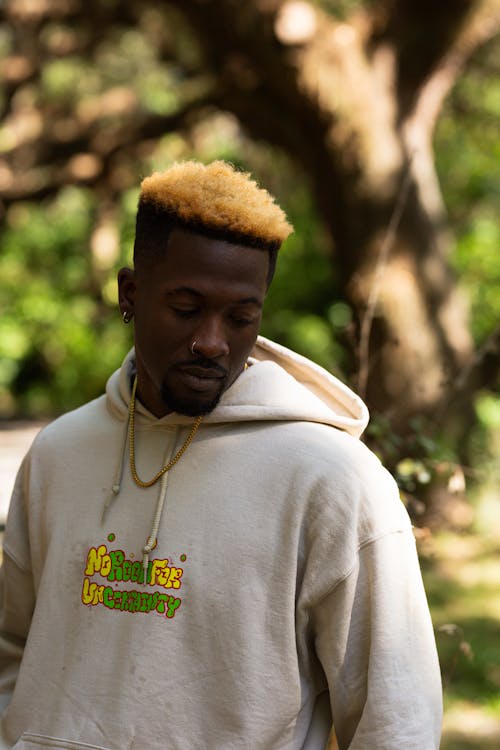 Portrait of an African Man in a Forest 