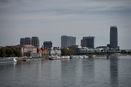 Gratis stockfoto met bratislava, de donau, dronefoto