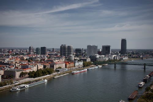 城市, 多瑙河, 天際線 的 免费素材图片