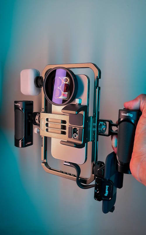 Mobile phone filming equipment. · Free Stock Photo