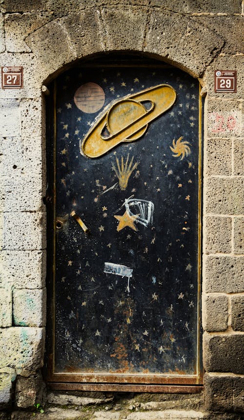 Безкоштовне стокове фото на тему «galaxy, вертикальні постріл, двері»