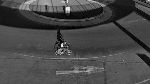 Kostnadsfri bild av asfalt, cykel, Flygfotografering