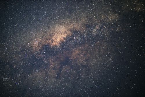 Free Vibrant capture of the Milky Way galaxy showcasing countless stars against the night sky. Stock Photo