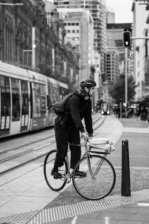 Free Street cycling  Stock Photo