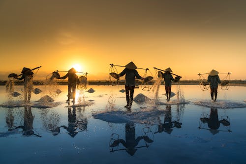 People Carrying Baskets