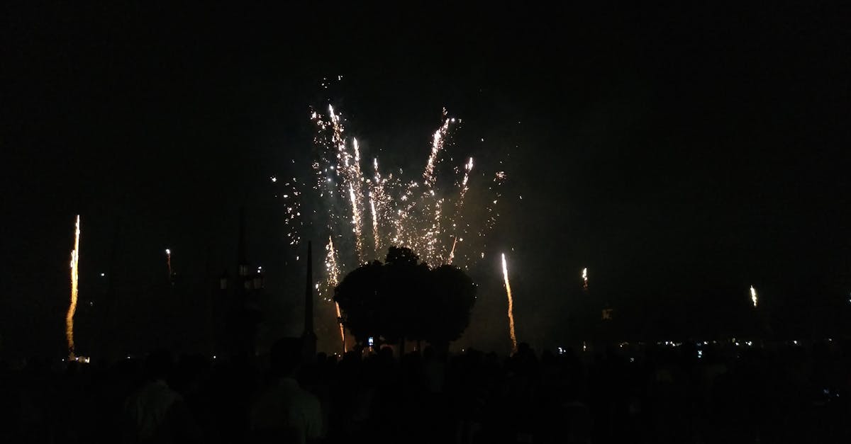 Free stock photo of fireworks, night, night lights