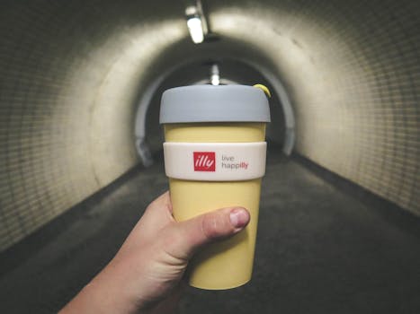 Yellow Grey Drinking Cup