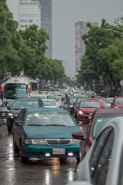 Imagine de stoc gratuită din autoturisme, blocaj în trafic, condus