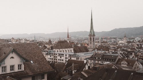 cityscape with churches