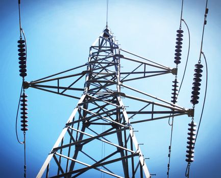 Low Angle View of Electric Post
