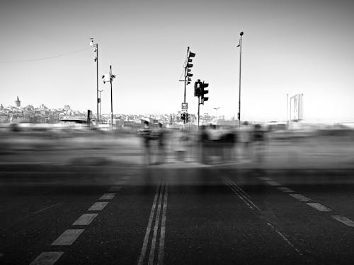black and white, bnw, city içeren Ücretsiz stok fotoğraf
