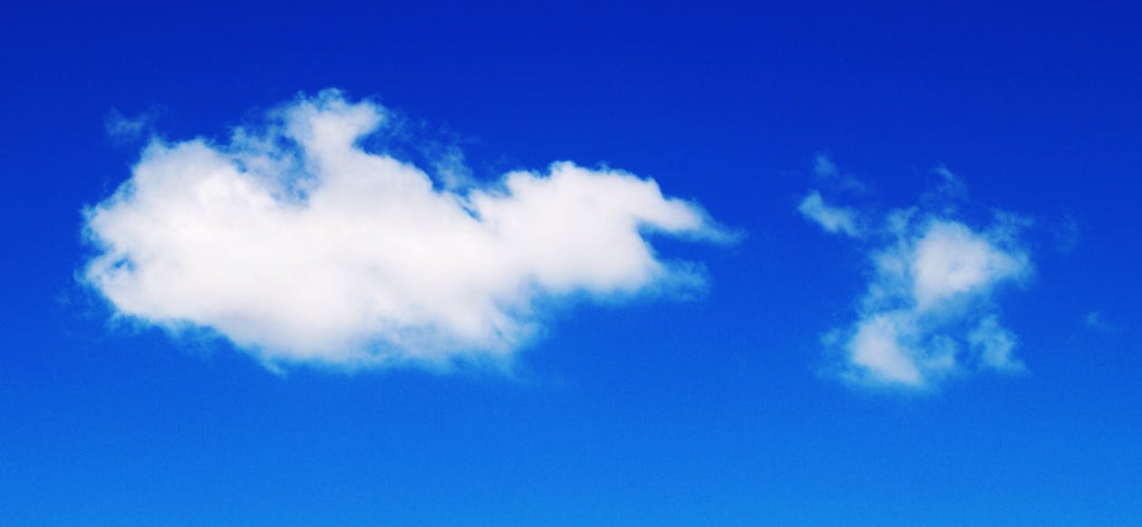 White Clouds and Blue Sky