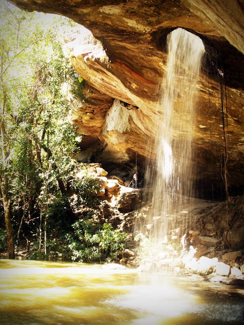 Free Fountain in Cave during Dayrtime Stock Photo