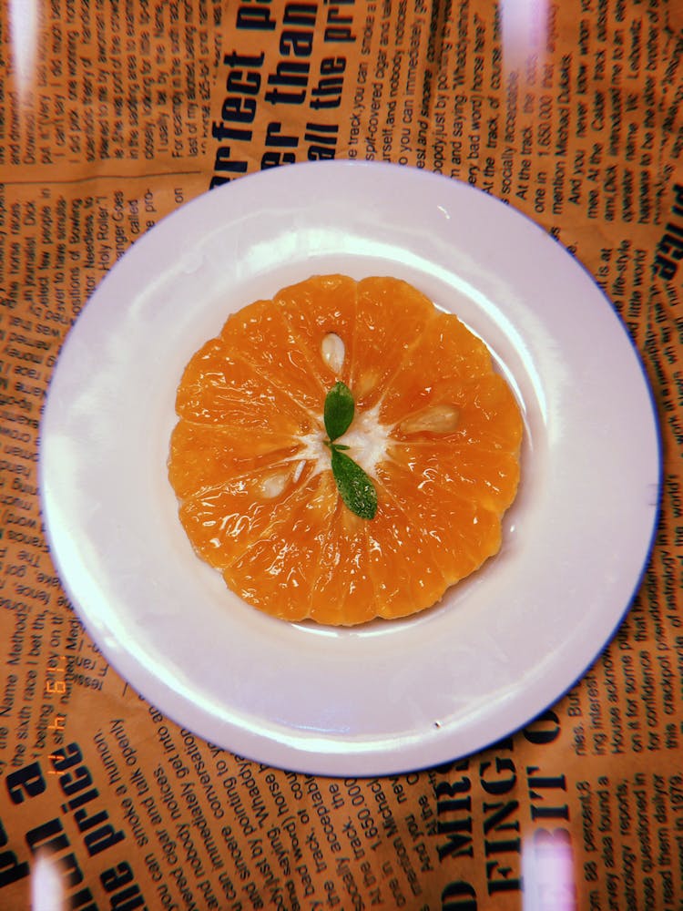 Photo Of Orange Fruit On Plate