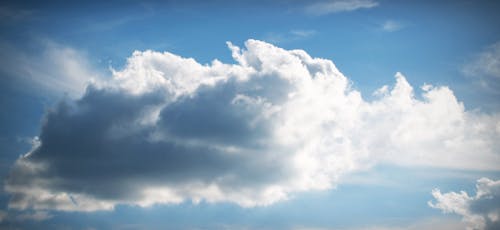 Free White and Blue Cloudy Sky Stock Photo