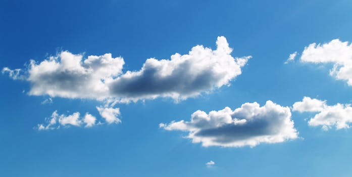 blue skies free stock photo