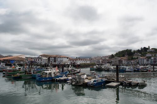 Free stock photo of fishing boats, village