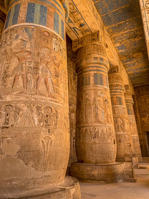 Ancient Columns in Luxor in Egypt