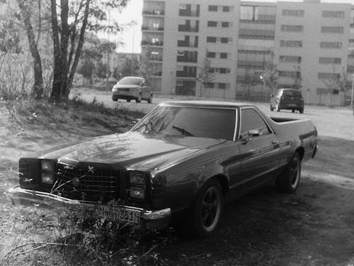 Základová fotografie zdarma na téma černobílý, ford ranchero, klasické auto