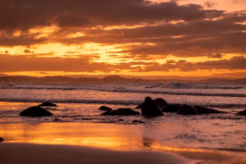 Foto d'estoc gratuïta de capvespre, Costa, mar