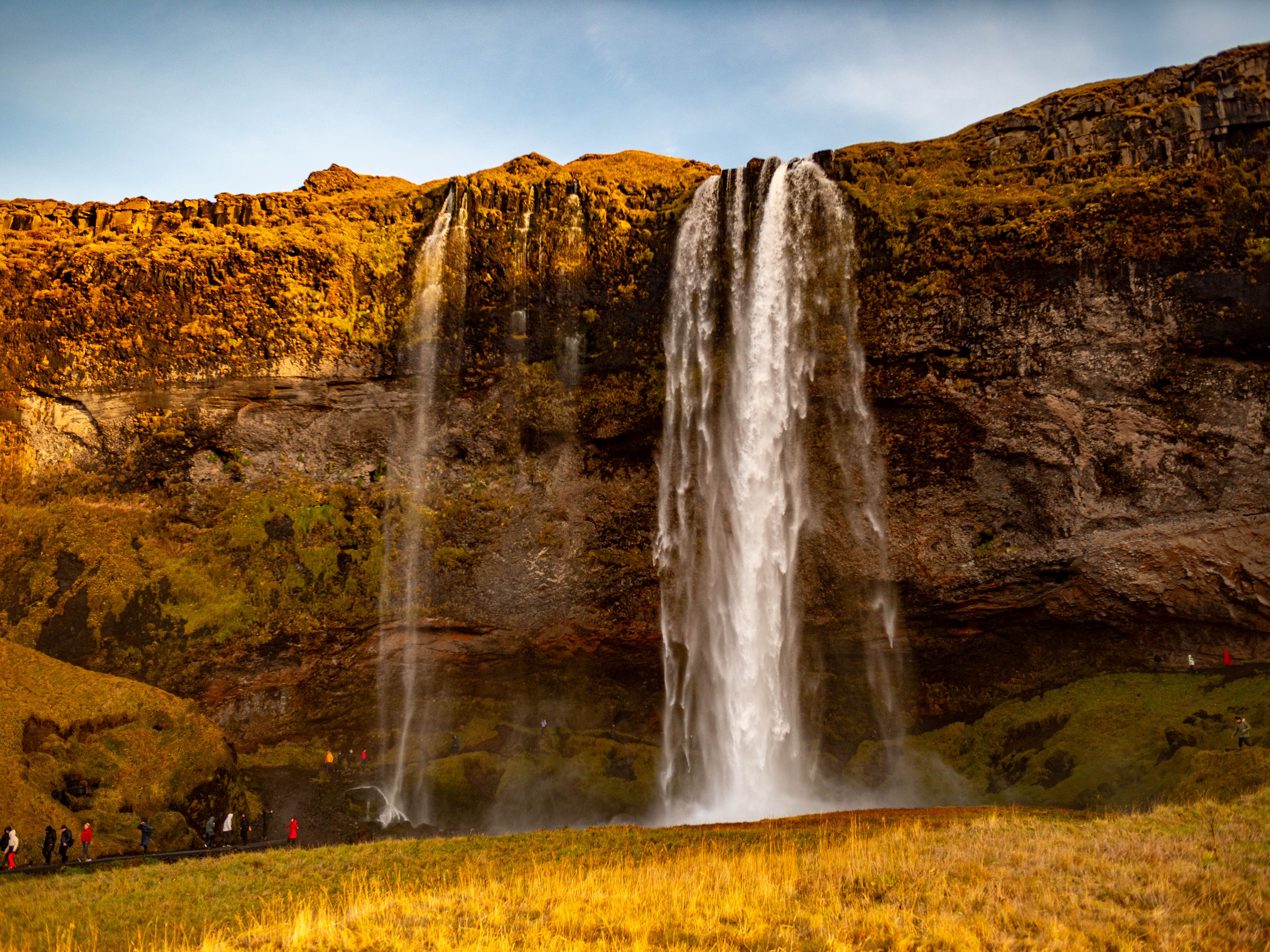 Waterfall on Rocks in Iceland · Free Stock Photo