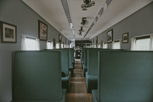 Gray Leather Seats Inside Building