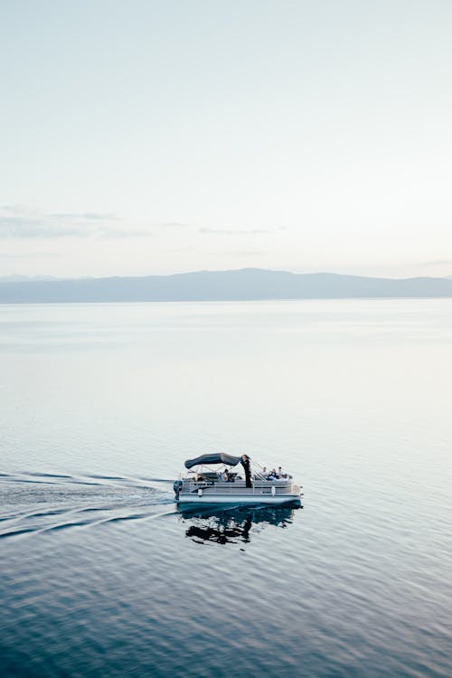 垂直拍攝, 汽船, 海 的 免費圖庫相片