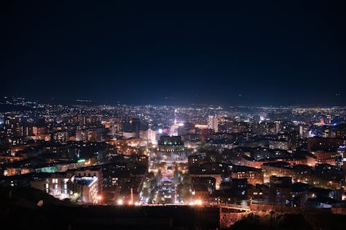 Free stock photo of city at night