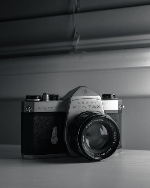 Vintage Camera in Black and White