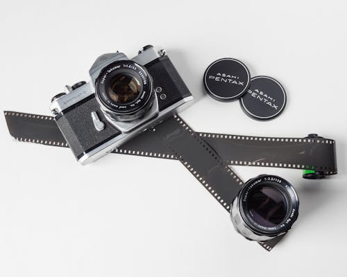 Kostenloses Stock Foto zu 35mm, aufsicht, fotografischen film