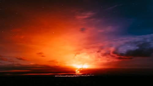 Immagine gratuita di acqua, alba, big island hawaii