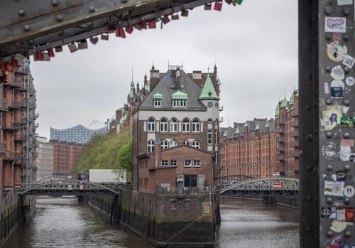 Foto stok gratis bangunan, berawan, Hamburg