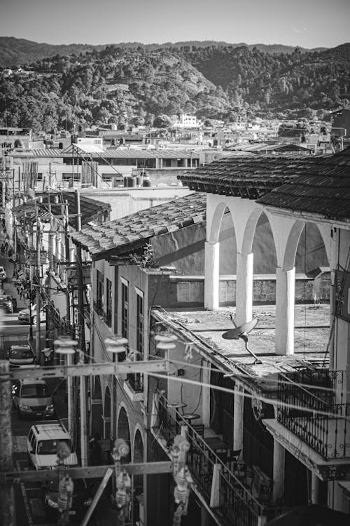 Foto profissional grátis de edifícios, P&B, paisagem urbana