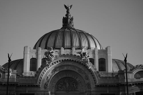 Δωρεάν στοκ φωτογραφιών με palacio de bellas artes, ασπρόμαυρο, αστικός