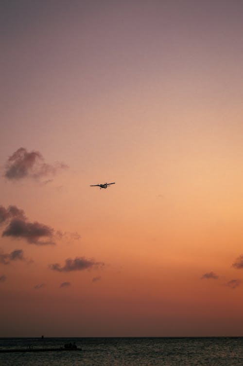 Immagine gratuita di aeroplano, mare, oceano