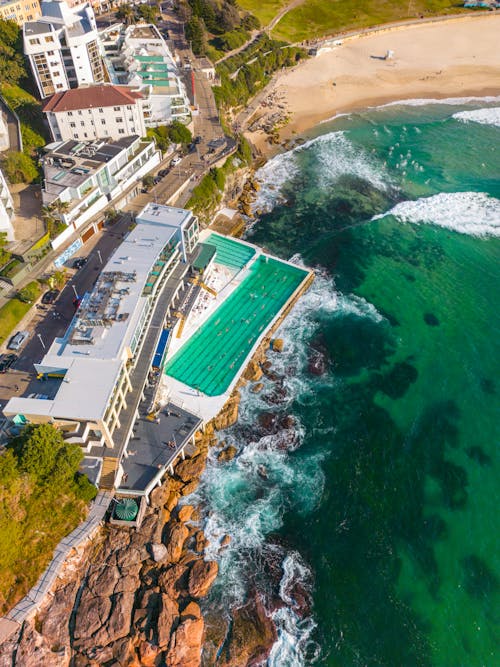 Ingyenes stockfotó Ausztrália, bondi beach, drónfelvétel témában