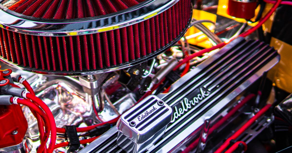 Engine Bay Graphics Close-up of an Engine Bay · Free Stock Photo