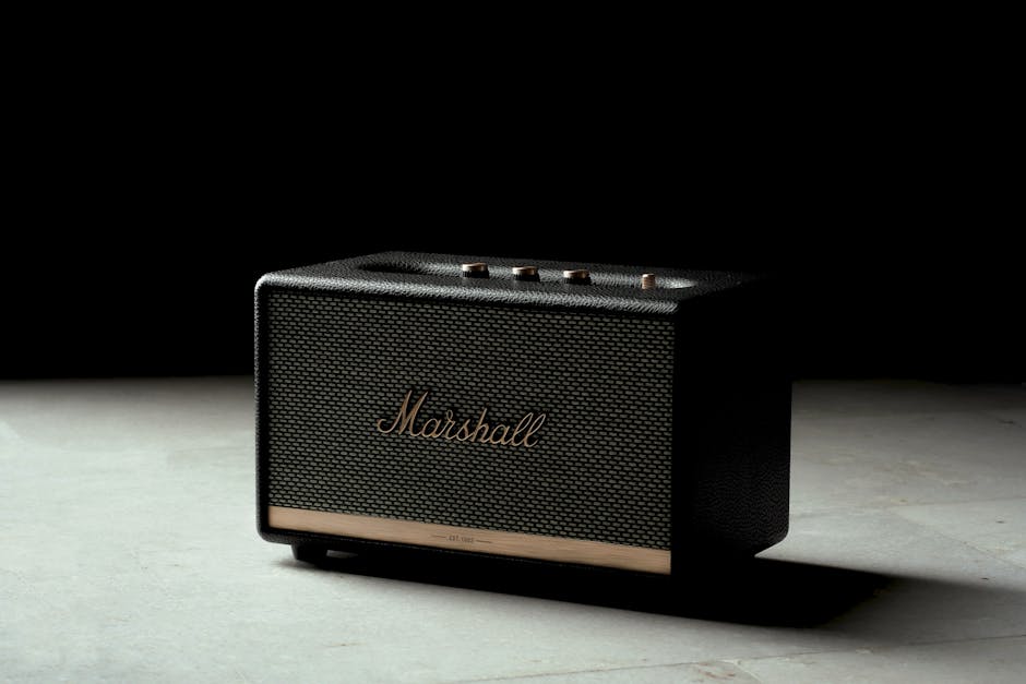 Top Smart Speaker Sound Quality Rankings for 2025: Ultimate Guide A classic vintage Marshall radio with a black background highlighting retro design and style.