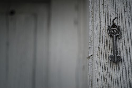 Selective Photography of Skeleton Key Hanging