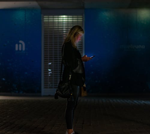 Free stock photo of noone, woman with phone