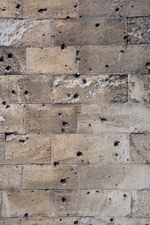 Rough Brick Wall with Holes