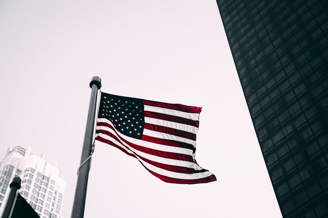 Free Low Angle Photo of American Flag Stock Photo