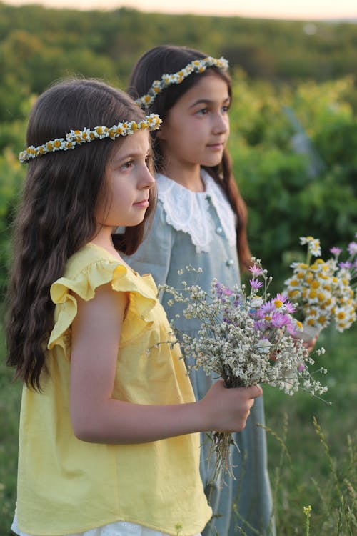 Základová fotografie zdarma na téma dítě, holka, kytka