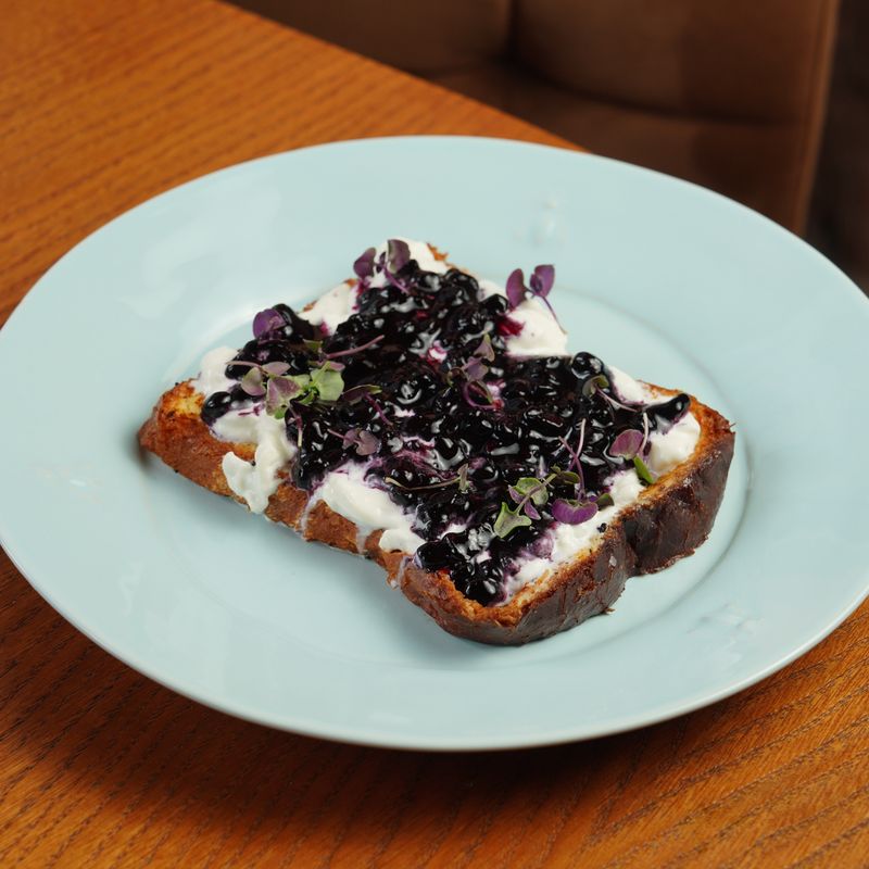 Vegan Sourdough Discard Cashew Cream and Herb Tartine