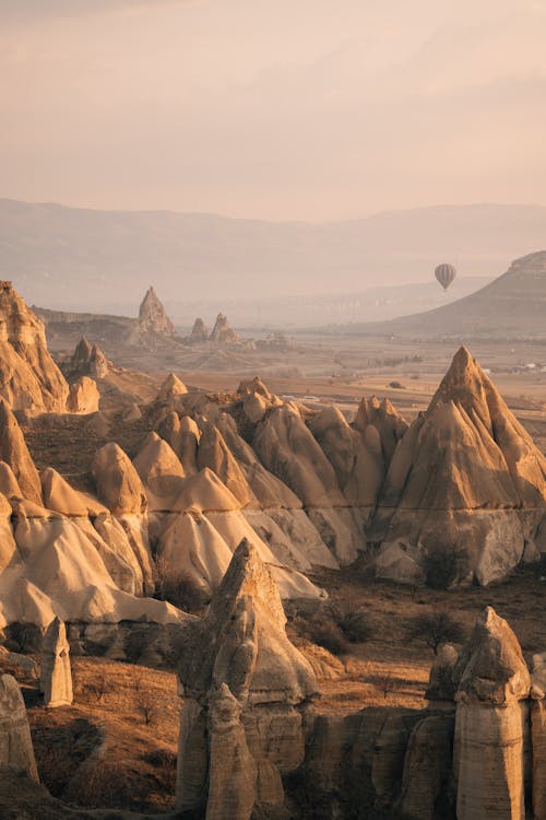 Rock Formations in Cappadocia in Turkey